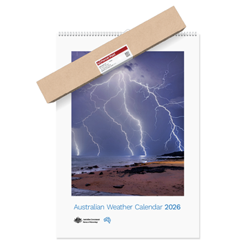 Australian Weather Calendar 2026 - large tube