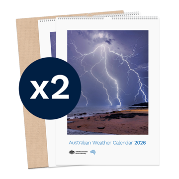 Australian Weather Calendar 2026 - large flatpack x 2