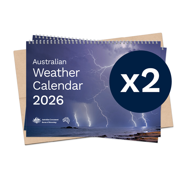 Australian Weather Calendar 2026 - small flatpack x 2