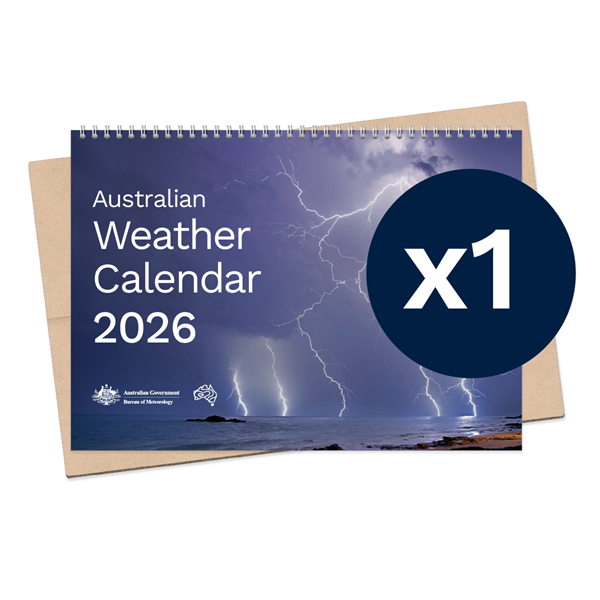 Australian Weather Calendar 2026 - small flatpack x 1