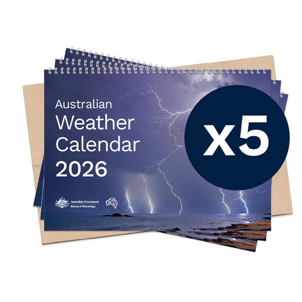 Australian Weather Calendar 2026 - small flatpack x 5