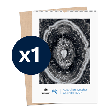 Australian Weather Calendar 2027 - large flatpack