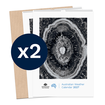Australian Weather Calendar 2027 - large flatpack x 2