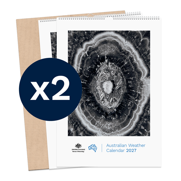 Australian Weather Calendar 2027 - large flatpack x 2