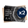 Australian Weather Calendar 2027 - small flatpack x 2