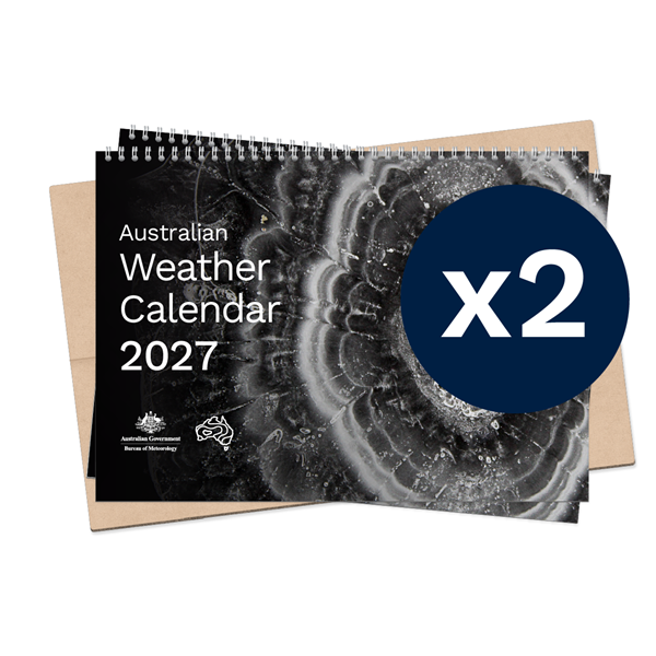 Australian Weather Calendar 2027 - small flatpack x 2